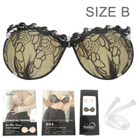 LACED SILICON PUSH UP BRA